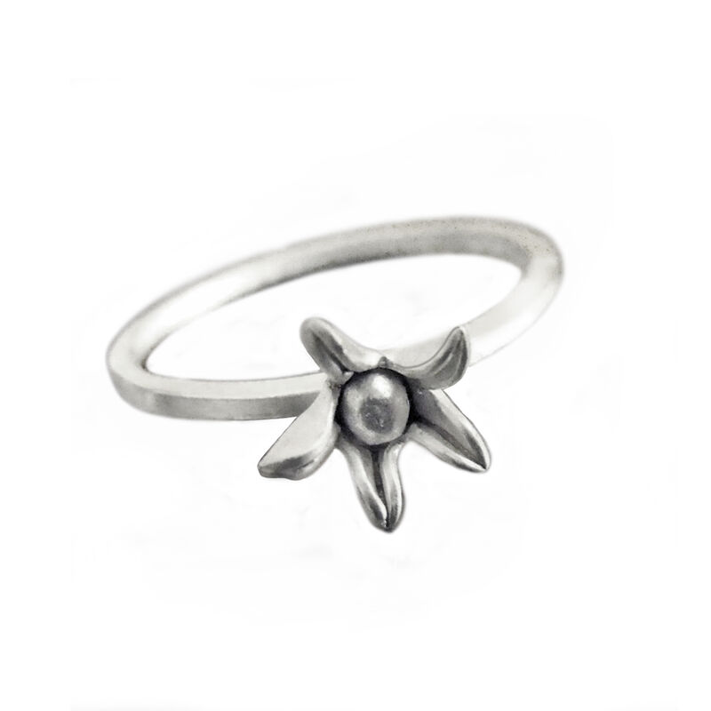 Star flower silver Ring by Catherine Marche  - product images  of 