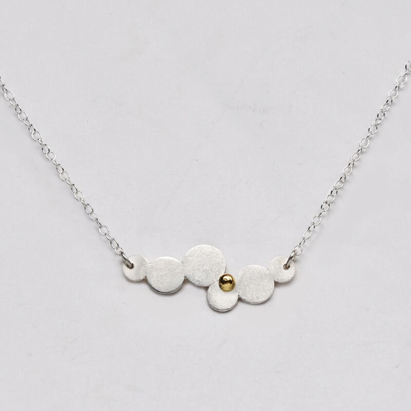Sequin necklace silver &amp; gold by Katerina Damilos - product images  of 