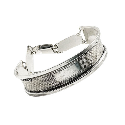 Silver,bracelet,-,Repurposed,napkin,ring,4,by,tJL,silver engraved bracelet, textured surface bracelet, recycled silver napkin ring into bracelet