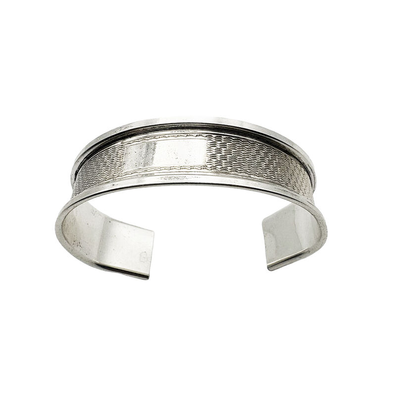 Silver bracelet - Repurposed napkin ring 9 by tJL - product images