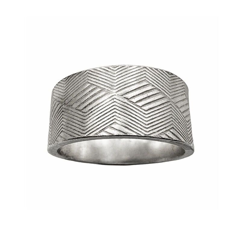 Wide engraved ring silver by tJL - product images