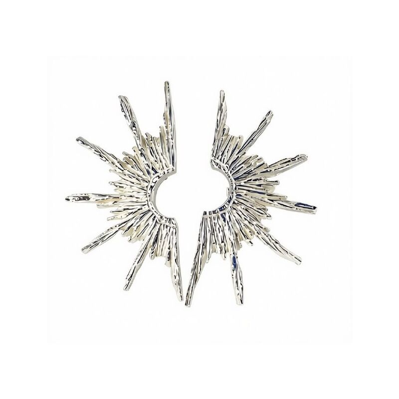 Sunray earrings silver large by Maria Izamis - product images