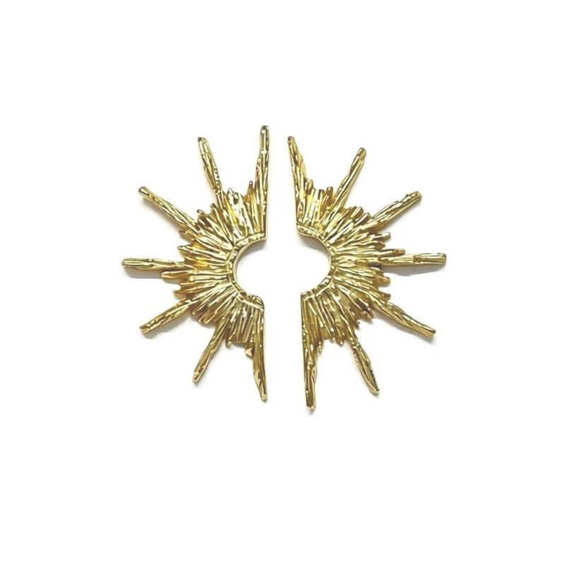 Sunray earrings vermeil large by Maria Izamis - product images