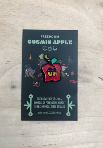 Cosmic,Apple,Pin,Badge,badge, pin badge, enamel pin