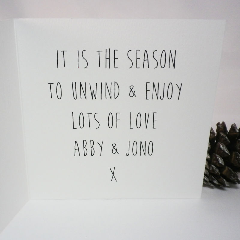 Don't get wound up santa Christmas card - product images  of 