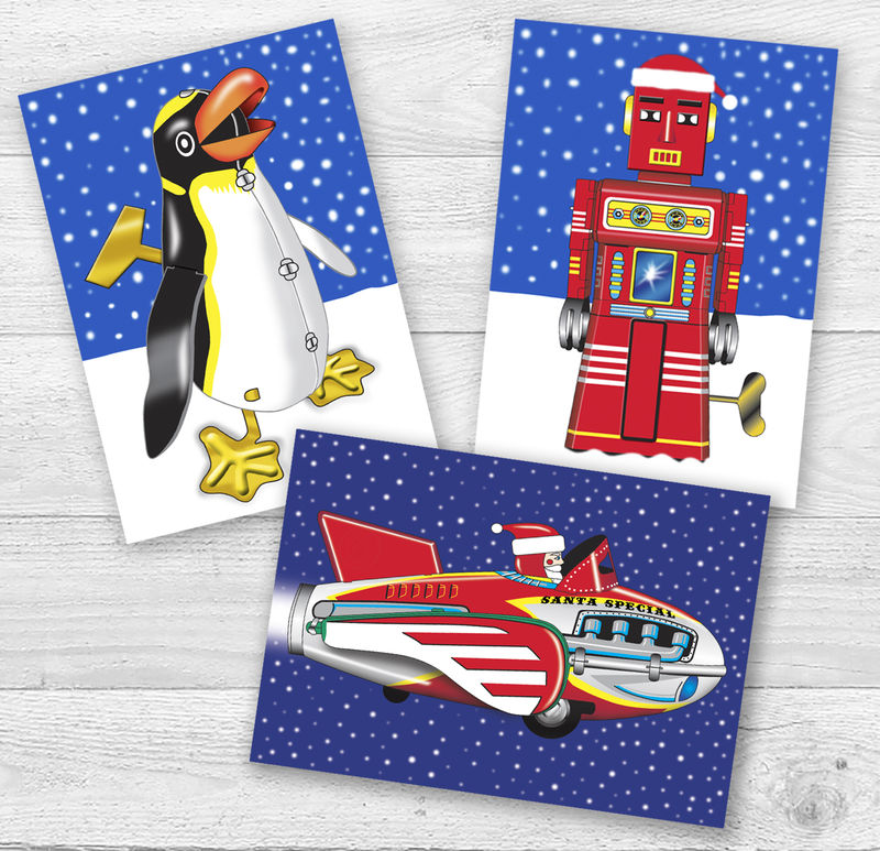 Tin Toy Christmas Cards - product images  of 