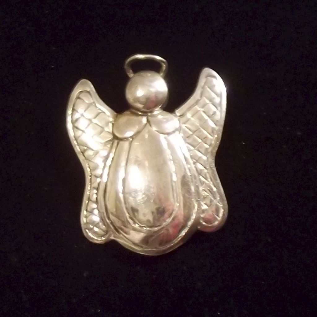 Sterling Silver Angel Brooch Faith's Serendipity Vintage Jewelry
