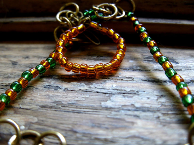 Charming Pumpkin Beaded Bracelet - product images  of 
