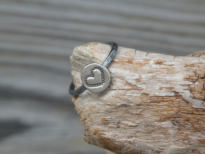 Rustic Heart Stacking Ring - product images  of 