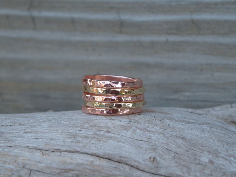 Brass and Copper Stacking Rings - product images  of 