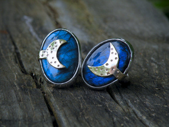 Labradorite Moon Rings - product images  of 