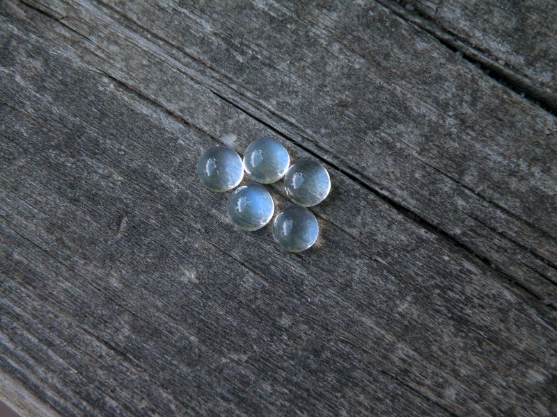 Rainbow Moonstone Ohm Stacking Rings - product images  of 