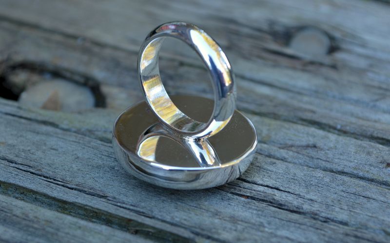 Dendritic Agate Ring Size 7.75 - product images  of 