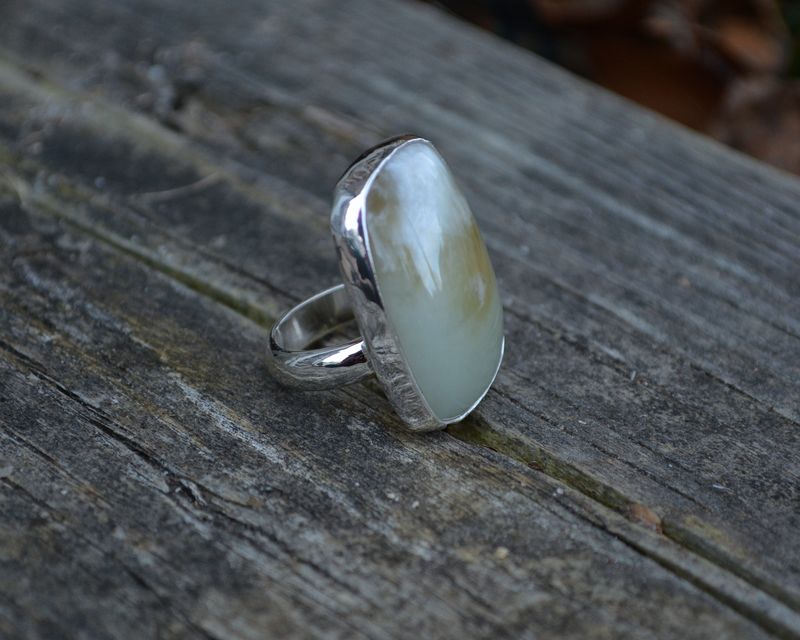 Nephrite Jade Ring, Size 6.25 - product images  of 