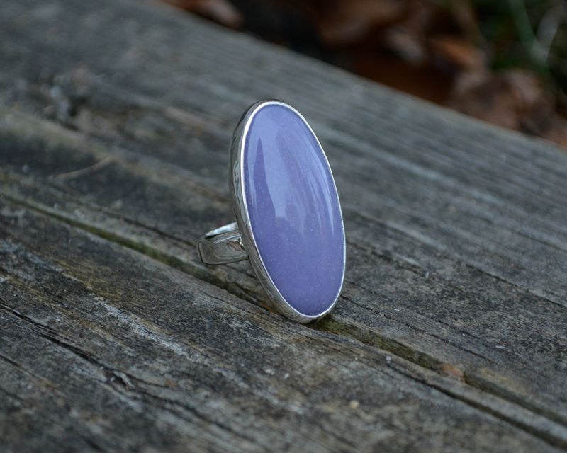 Purple Chalcedony Ring Size 7.25 - product images  of 