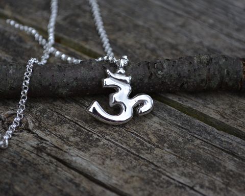 Om,Necklace,om necklace, om, sterling silver om necklace, handmade om necklace, ohm necklace, ohm, om jewelry, sterling silver, unisex om necklace, mens om necklace, womens om necklace