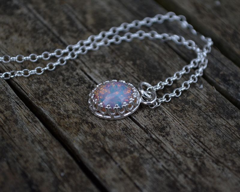 Vintage Fire Opal Necklace - product images  of 