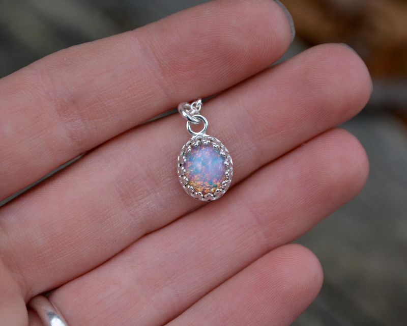Vintage Fire Opal Necklace - product images  of 