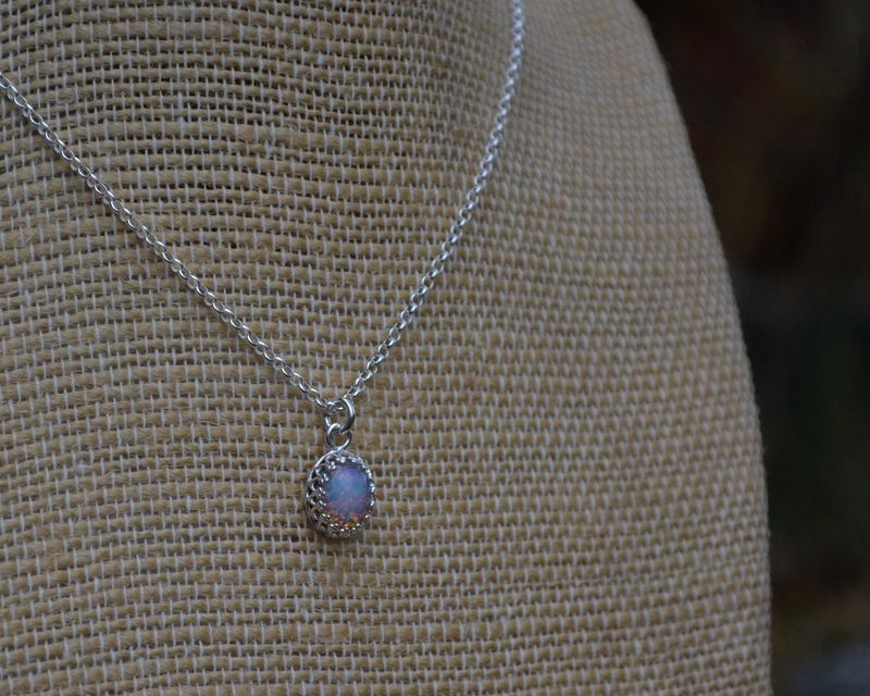 Vintage Fire Opal Necklace - product images  of 