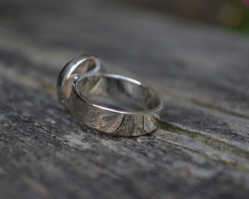 Garnet Ring, Garnet, Sterling Silver, Bezel Set Garnet Ring - product images  of 