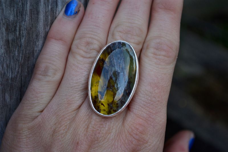 Australian Opalite Ring Size 7.75-8 - product images  of 