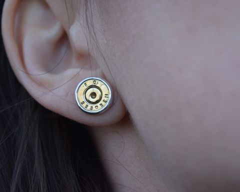 Bullet,Post,Earrings,Bullet Post Earrings, Bullet earrings, recycled bullet post earrings, sterling silver bullet post earrings, brass bullet post earrings, handmade bullet post earrings, handmade bullet earrings, bullet earrings, 