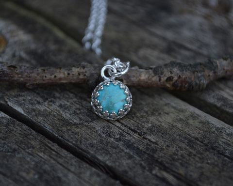 Turquoise,Necklace,turquoise necklace, turquoise, sterling silver turquoise necklace, simple turquoise necklace, simple gemstone necklace, silver turquoise necklace, handmade turquoise necklace