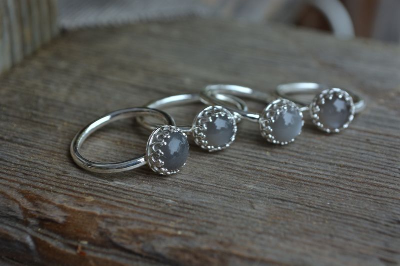 Grey Moonstone Rings - product images  of 