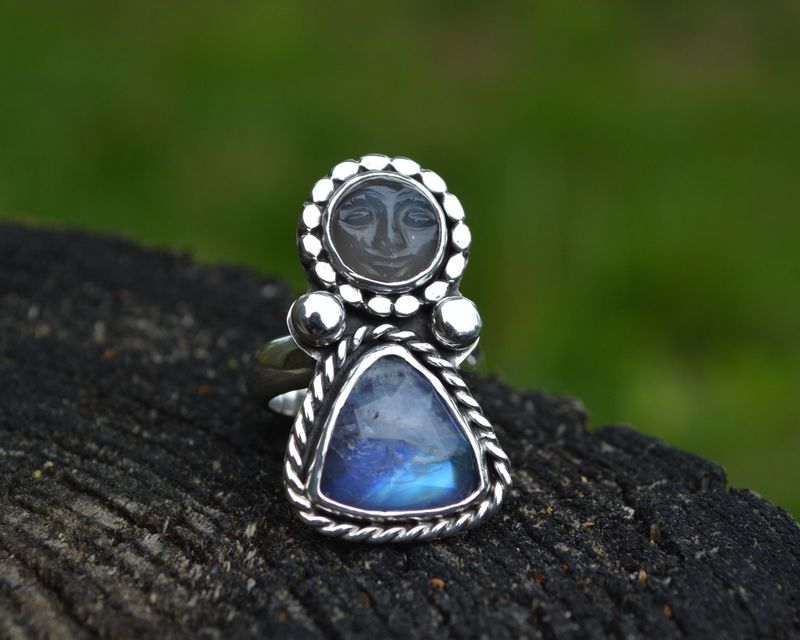 Moonstone Goddess Ring Size 6.5 - product images  of 