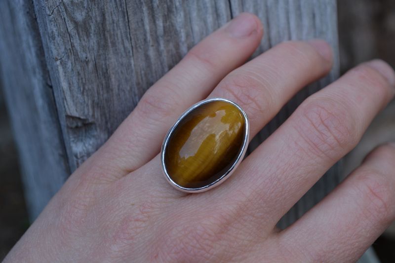 Large Tigers Eye Ring  - product images  of 