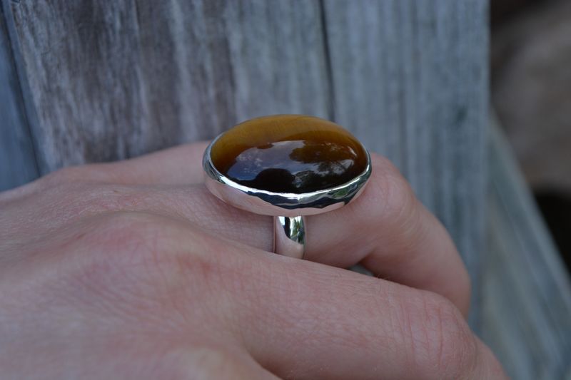 Large Tigers Eye Ring  - product images  of 