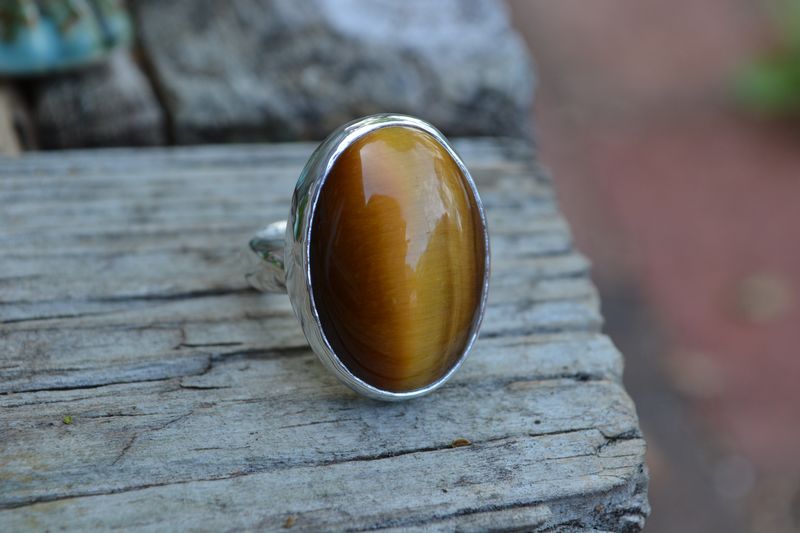 Large Tigers Eye Ring  - product images  of 