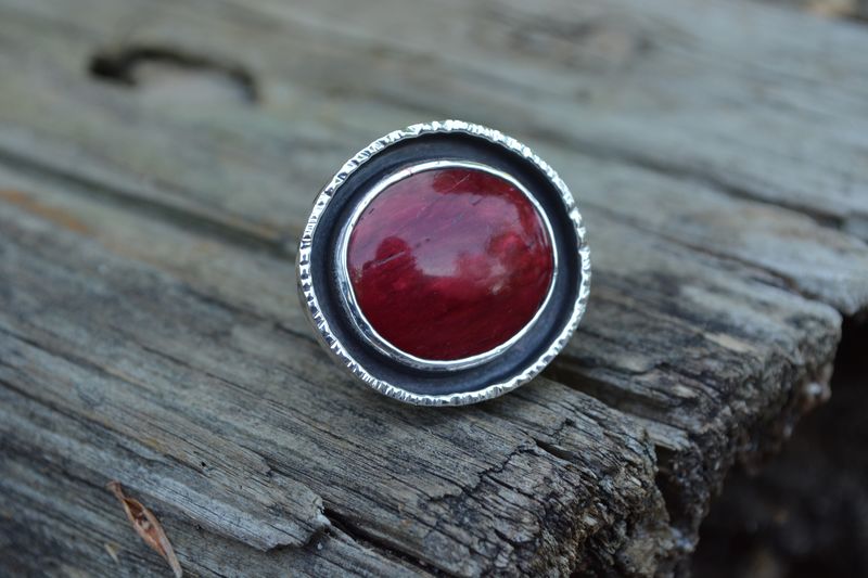 Red Alunite Ring Size 7 - product images  of 