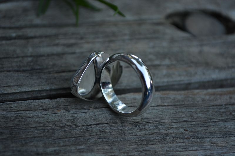 Blue Chalcedony Rose Cut Ring - product images  of 
