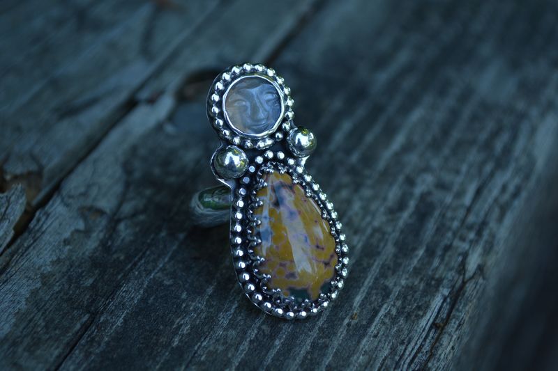 Moonstone & Ocean Jasper Size 7 - product images  of 