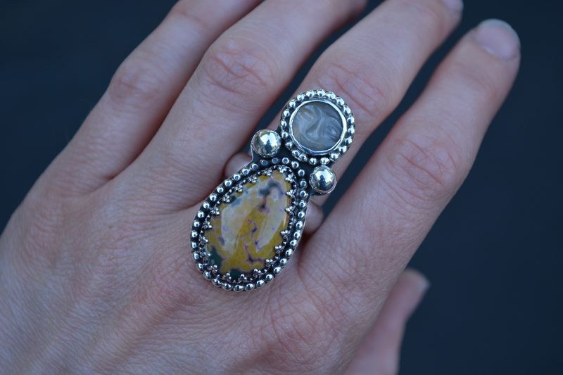 Moonstone & Ocean Jasper Size 7 - product images  of 