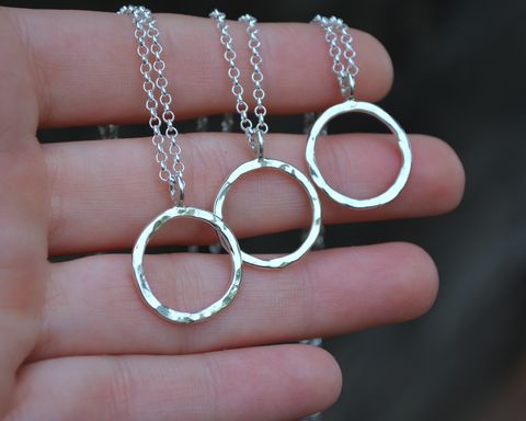 Circle,Necklace,circle necklace, sterling silver circle necklace, silver circle necklace, sterling silver, shape necklace, handmade necklace, handmade circle necklace, simple jewelry, simple sterling silver necklace, 