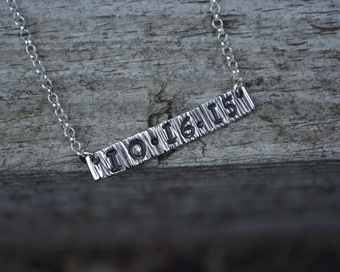 Date,Necklace,date necklace, date, bar necklace, date bar necklace, anniversary necklace, anniversary bar necklace, sterling silver bar necklace, 