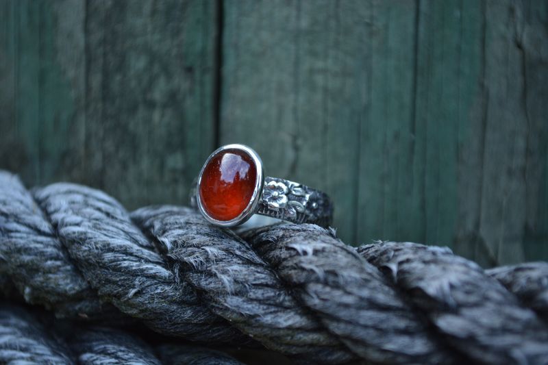 Hessonite Garnet Ring - product images  of 