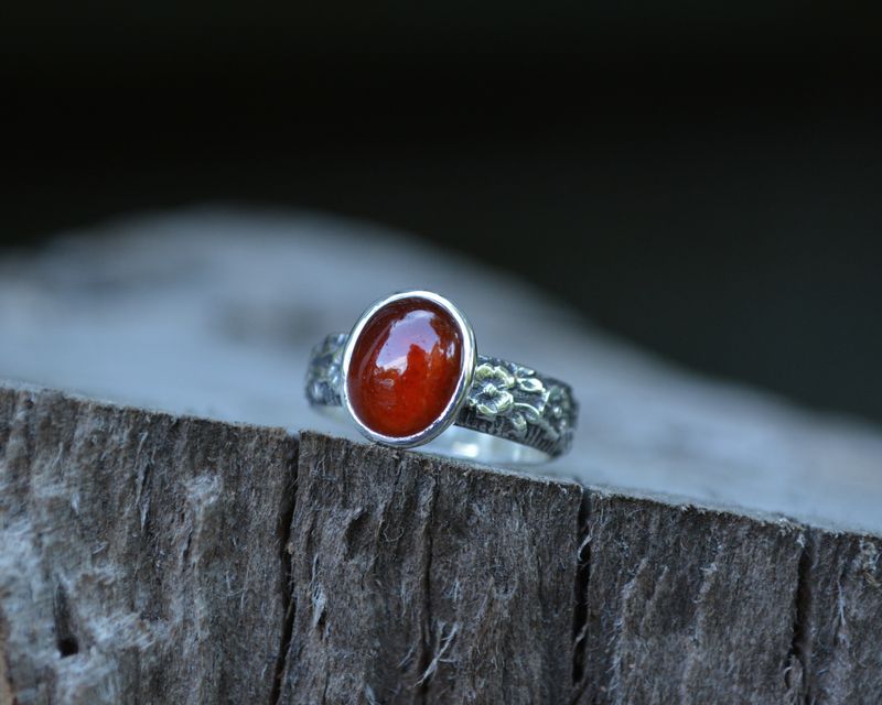 Hessonite Garnet Ring - product images  of 