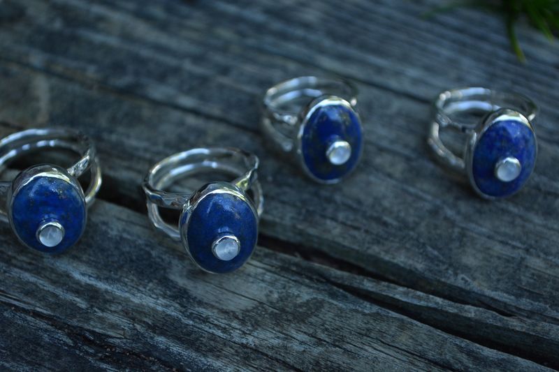 Lapis Moonstone Rings - product images  of 