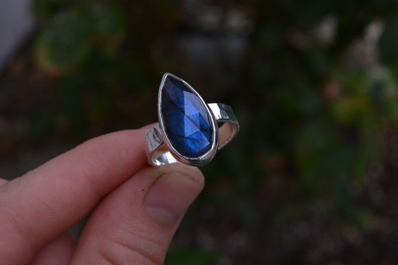 Labradorite Rose Cut Ring - product images  of 