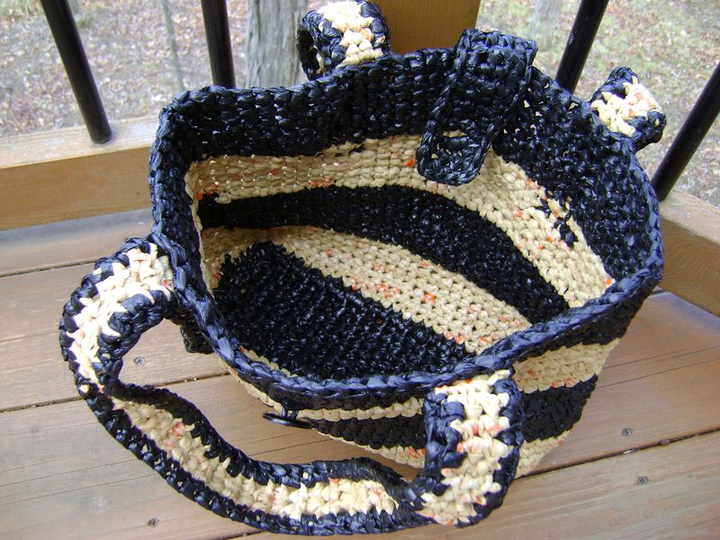Black/Brown Handbag from recycled plastic - product images  of 