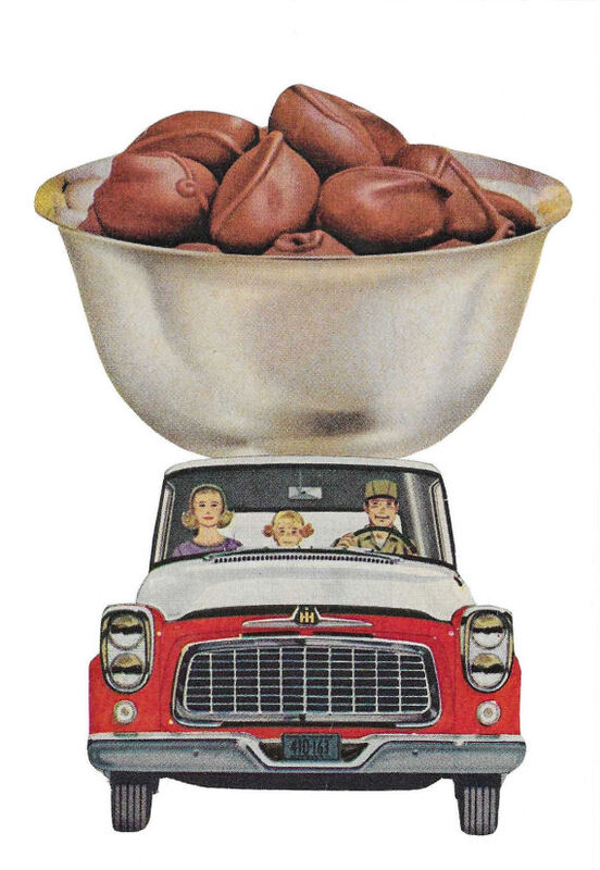 Chocolate Car, Original Collage - product images