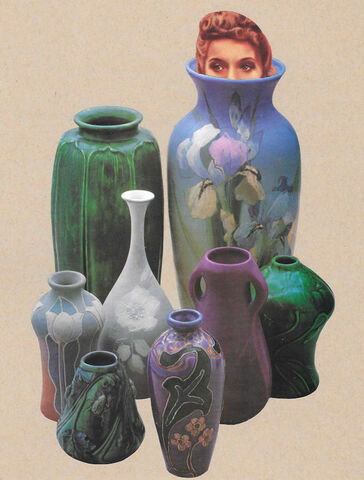 Vase,Face,,Original,Collage,original collage, collage art, original art collage, surreal art, surreal collage