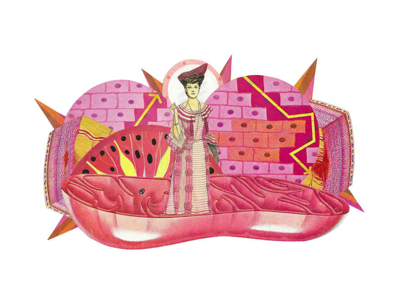 Pink, Original Collage - product images