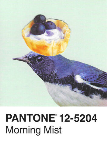 Original,Collage,Art,-,Blueberry,Blue,Bird,Artwork,original collage, blue bird blueberry dessert paper collage, bird surreal artwork, retro baking decor, unique funny bird lover gift, handmade collage art