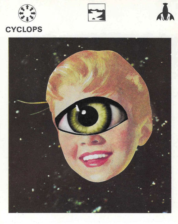 Original Collage Art - Cyclops Artwork - product images