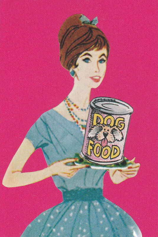 Original Collage Art - Dinner is Served Artwork - product images