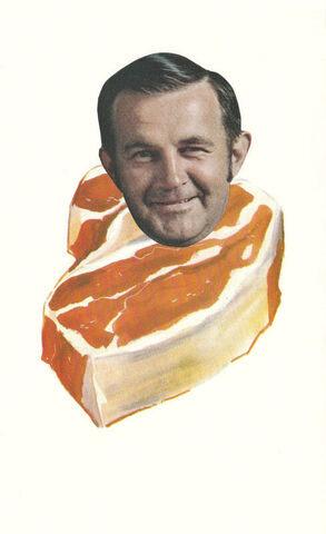 Original,Collage,Art,-,Meathead,Artwork,original collage, man head steak vintage flashcard collage, meathead surreal artwork, unique funny butcher gift, handmade collage art